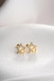 Heliophilia Silver Pendientes de Plata Esterlina 925 con Recubrimiento de Oro